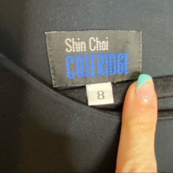 SHIN Choi Coleridge Black Dress 3/4 sleeve Mini, size 8 little black dress lbd - Picture 4 of 8